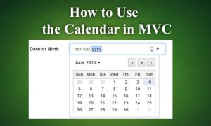 mvc calendar