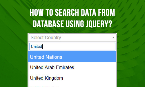 How to search data from database using jquery?